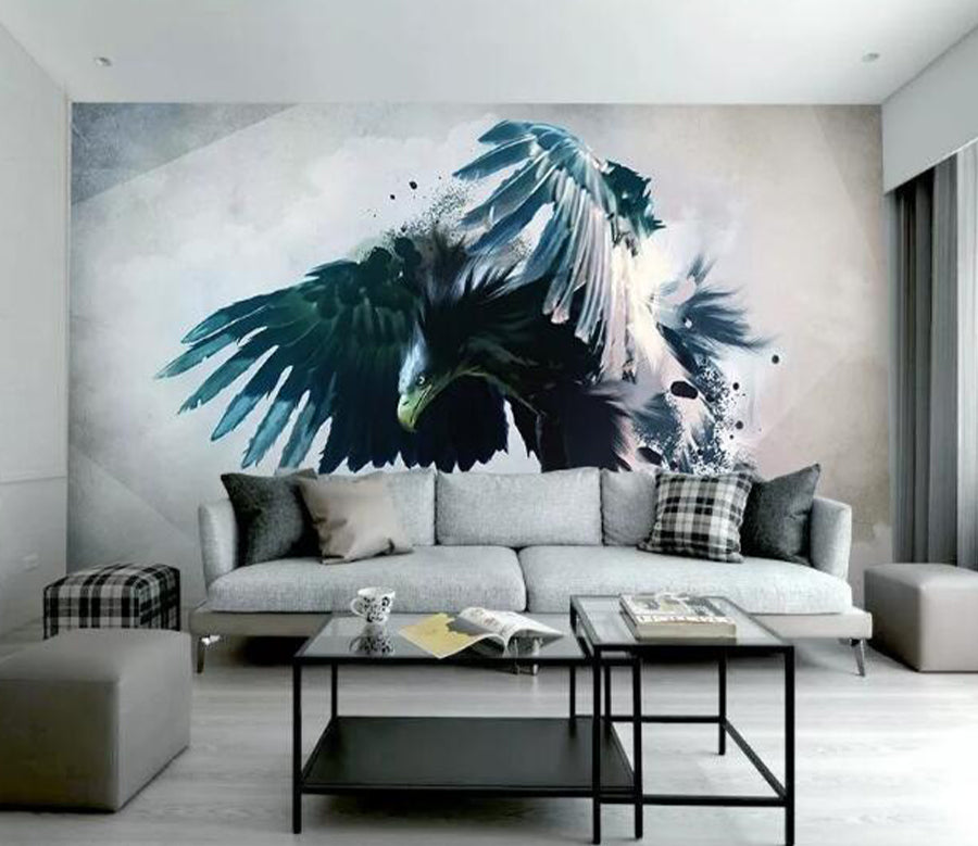 3D Fierce Eagle WG593 Wall Murals