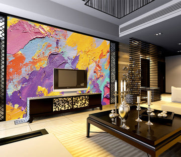 3D Colored Paint WG284 Wall Murals