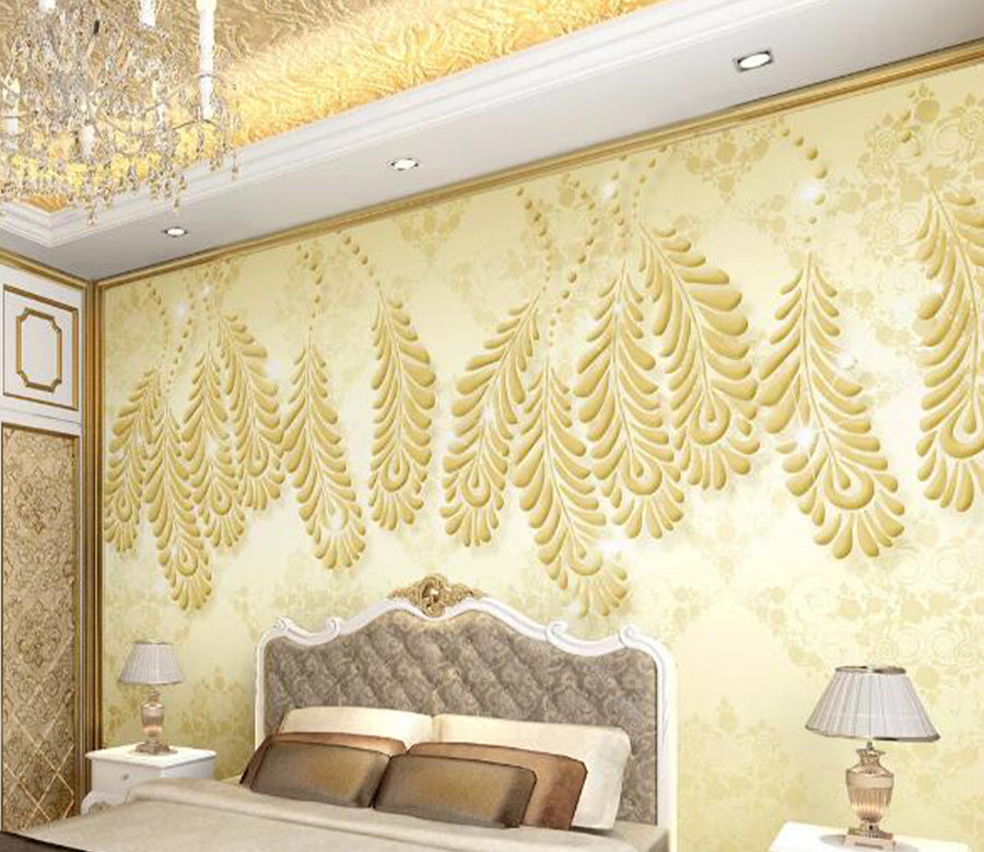 3D Wheat Pattern WG617 Wall Murals