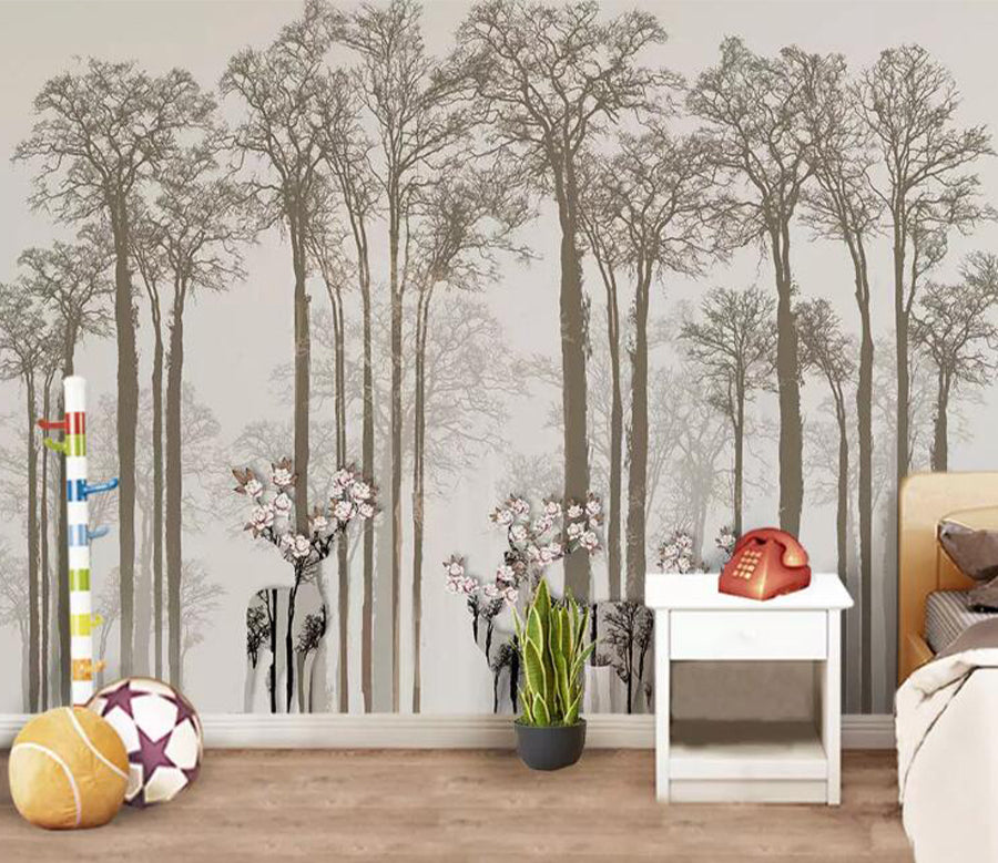 3D Sketch Forest WG1034 Wall Murals