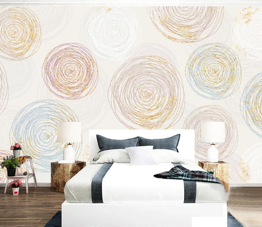 3D Round Flower WC1679 Wall Murals