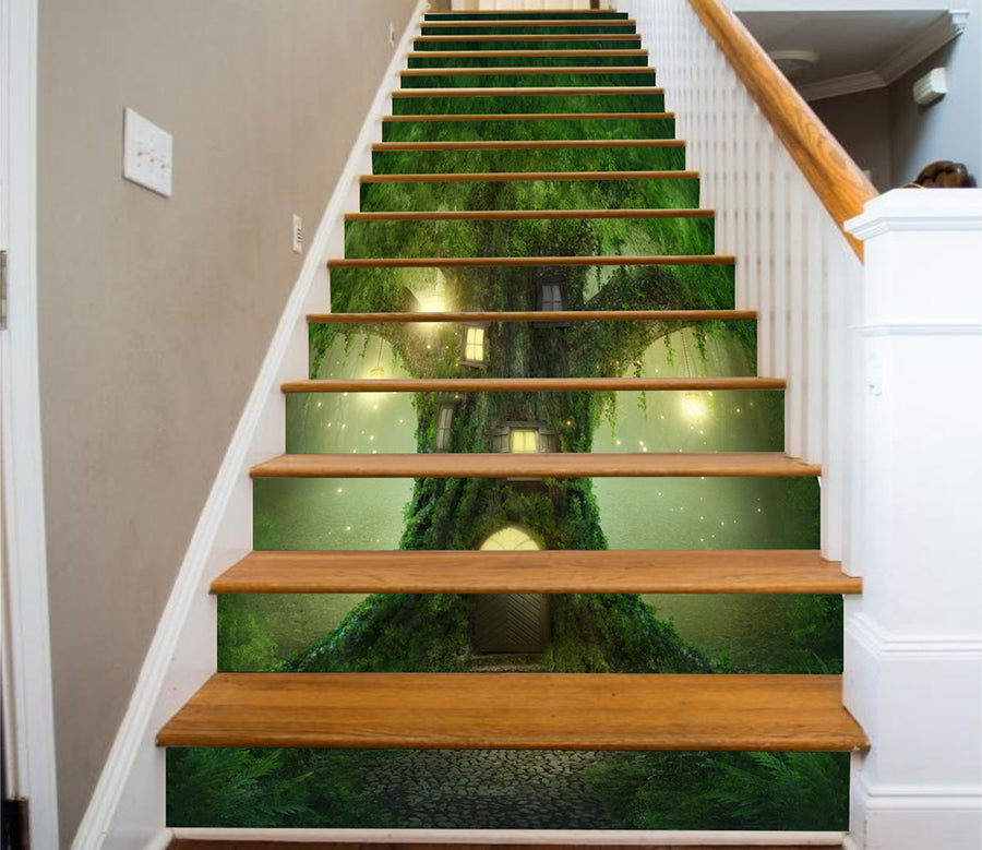 3D Warm Tree House 146 Stair Risers