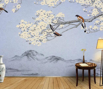 3D Flower Mountain WC1375 Wall Murals