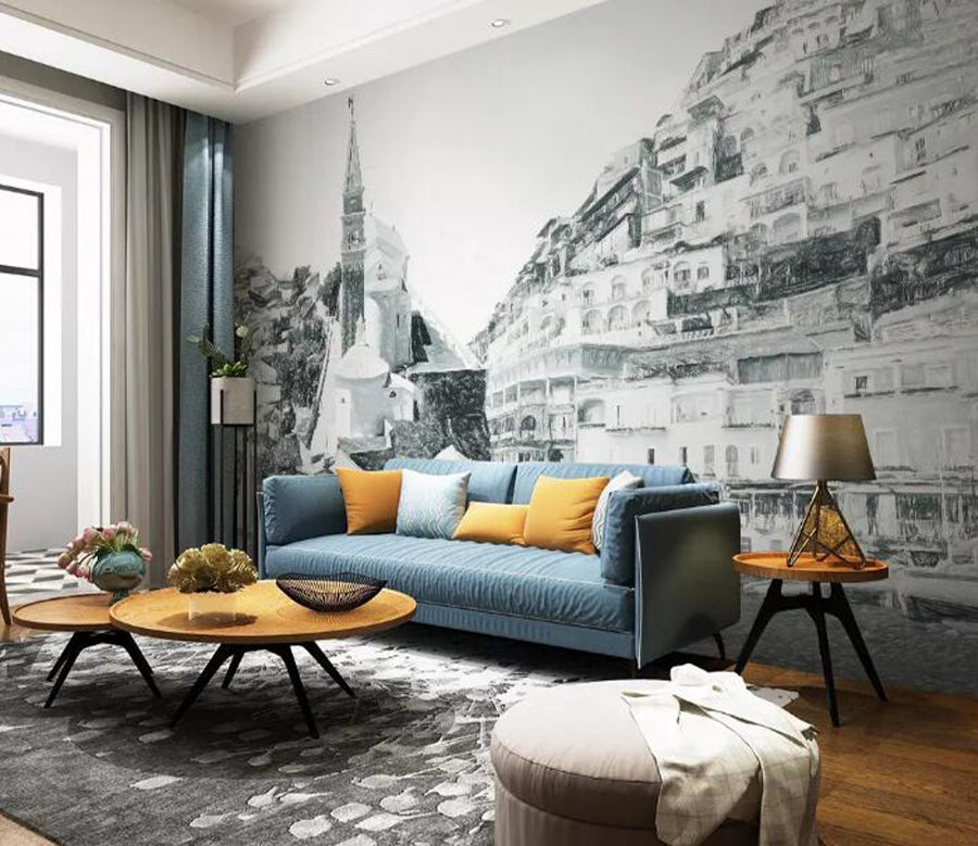 3D Town Sea Boat WG920 Wall Murals