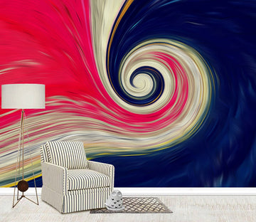 3D Red Vortex WG480 Wall Murals