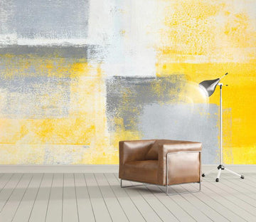 3D Yellow Abstract WC1709 Wall Murals