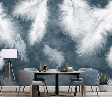 3D Feather Fluff WC2471 Wall Murals