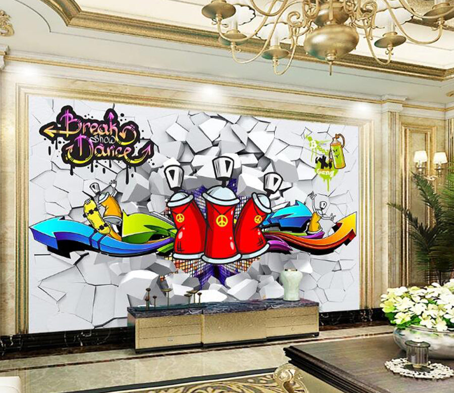 3D Spray Paint WC2448 Wall Murals