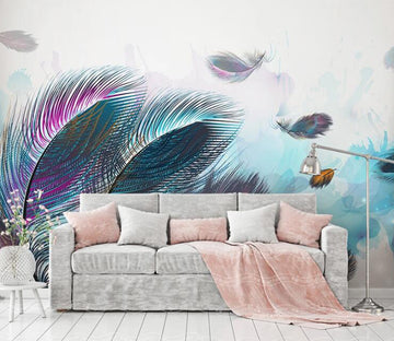 3D Peacock Feather WC1571 Wall Murals