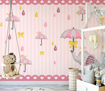 3D Bow Umbrella WC2417 Wall Murals