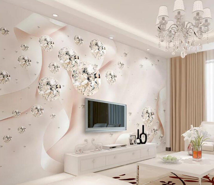 3D Diamond Crystal WG624 Wall Murals