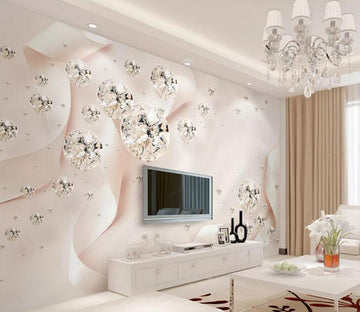 3D Diamond Crystal WG624 Wall Murals