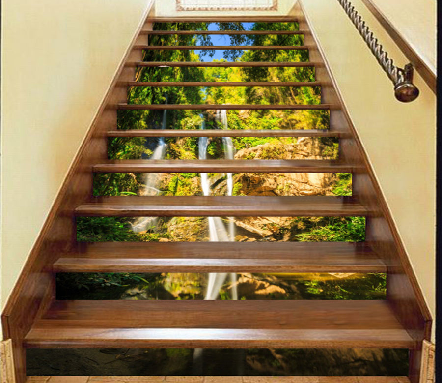 3D Sunshine And Greenery 164 Stair Risers