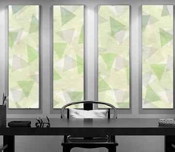 3D Green Geometry WG1033 Wall Murals
