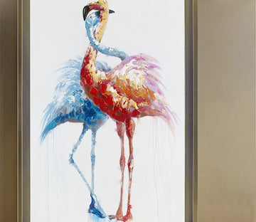 3D Flamingo White WG160 Wall Murals