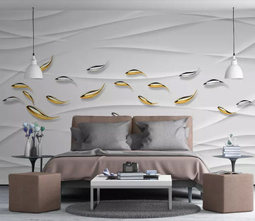 3D Gold Fish WG1209 Wall Murals