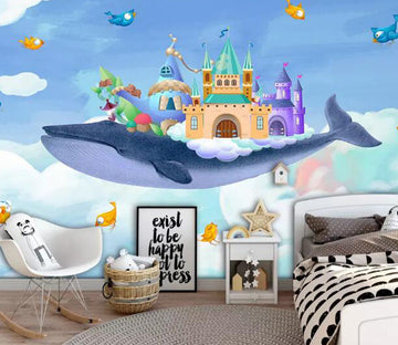 3D Whale Castle WG1083 Wall Murals