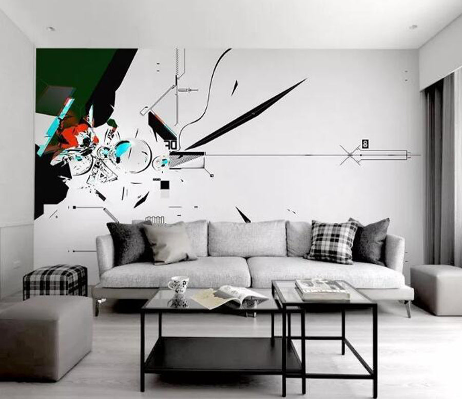 3D Round Lens WG598 Wall Murals