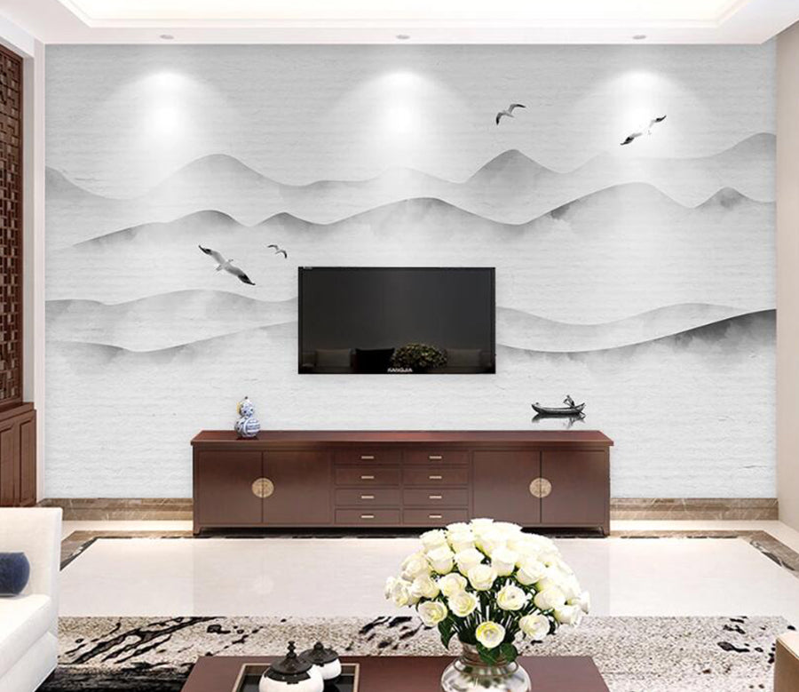 3D Graffiti Bird WC1739 Wall Murals