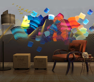 3D Watercolor Painting WG335 Wall Murals