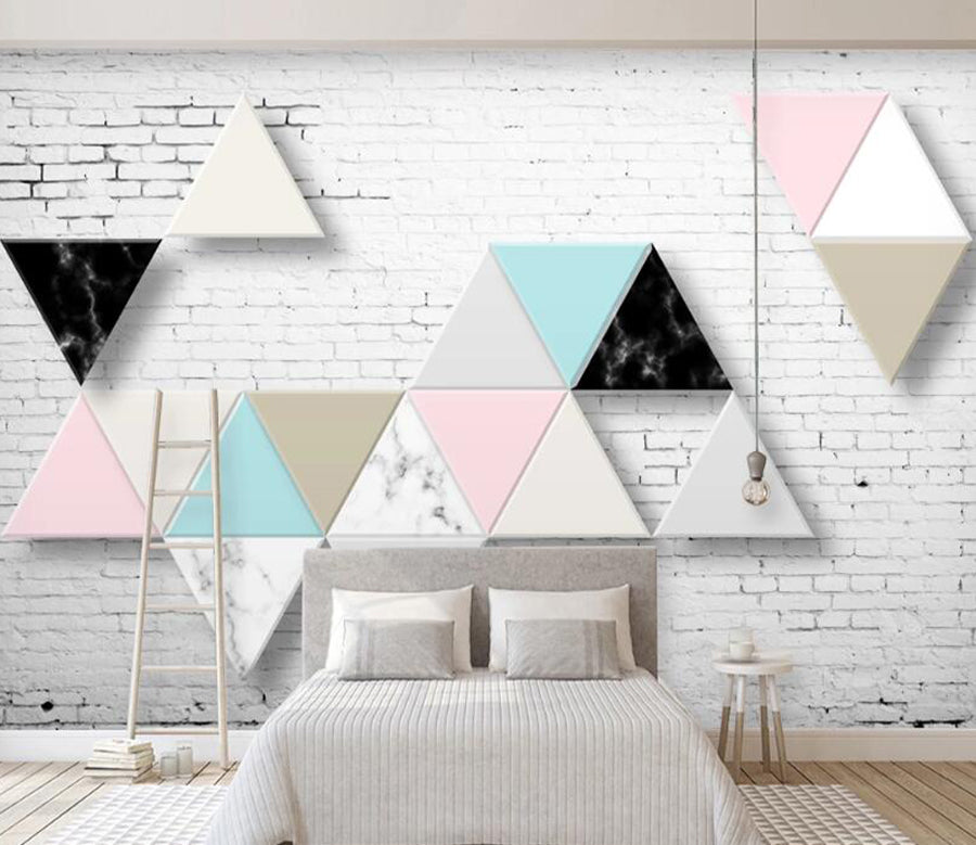 3D Colored Marble WC2567 Wall Murals