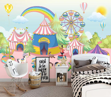 3D Circus Rainbow WC2131 Wall Murals