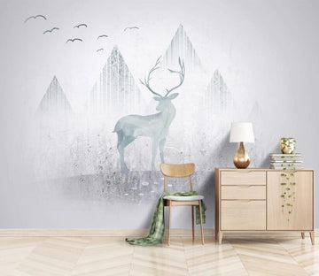 3D Triangle Deer WC2411 Wall Murals
