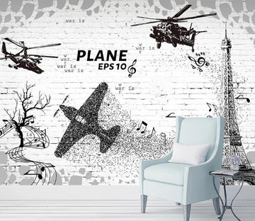 3D Tower Aircraft WC1520 Wall Murals
