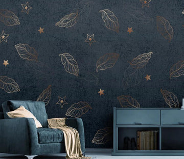 3D Leaf Star Pattern WC2680 Wall Murals