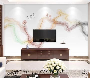 3D Abstract Bending WC1773 Wall Murals