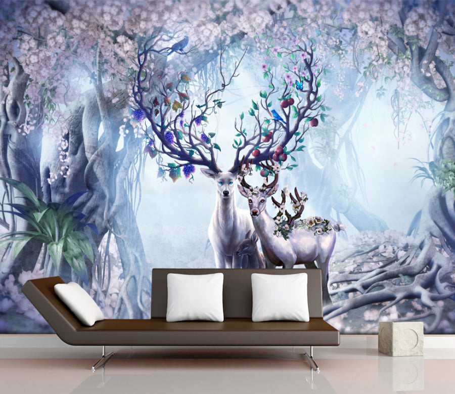 3D Flower Forest WG371 Wall Murals