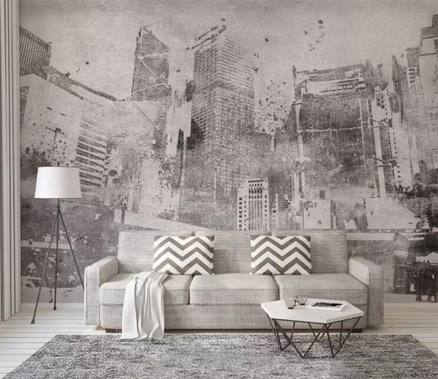 3D Building Street WG1047 Wall Murals