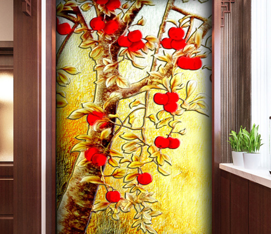 3D Painted Cherry WG139 Wall Murals