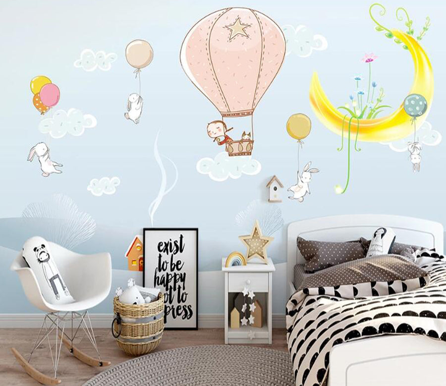 3D Rainbow Castle WC2145 Wall Murals