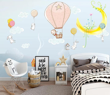 3D Rainbow Castle WC2145 Wall Murals