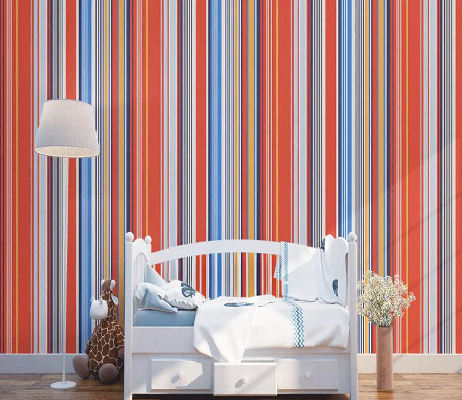 3D Red Vertical WC1772 Wall Murals