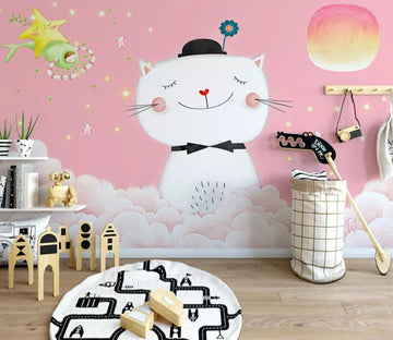3D Cartoon Kitten WC1395 Wall Murals