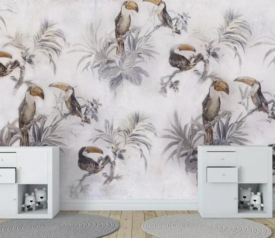 3D Toucan Grass WG779 Wall Murals