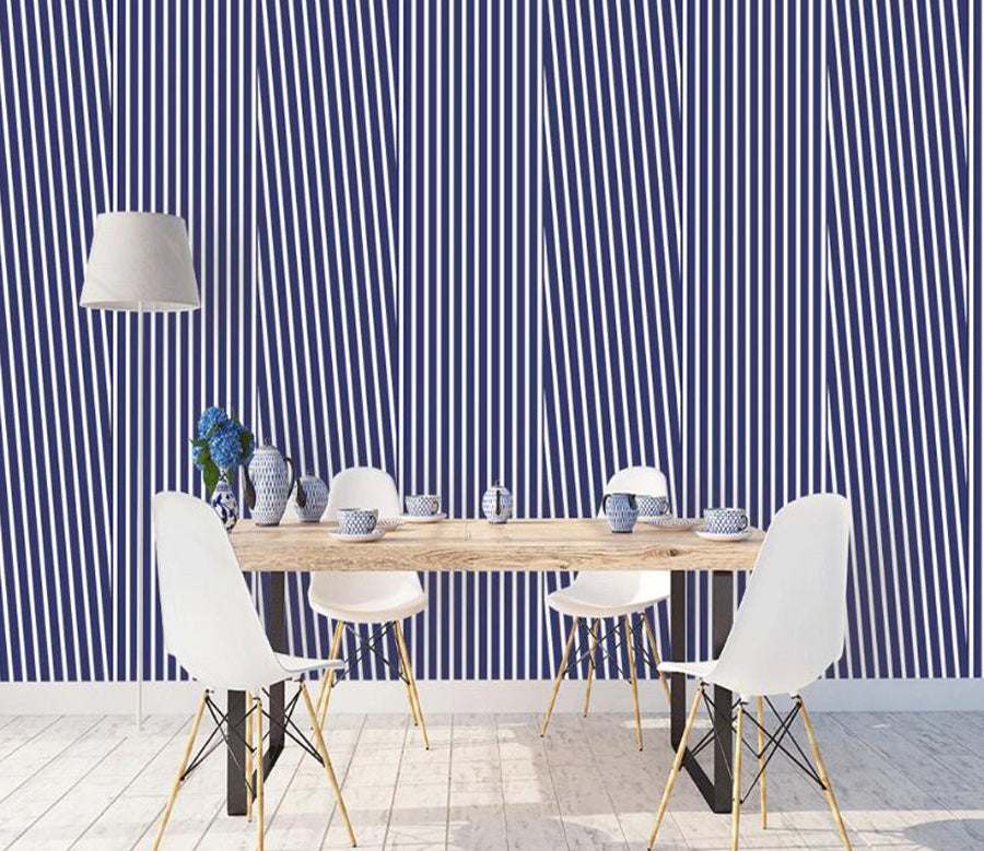3D Blue Lines WC1777 Wall Murals