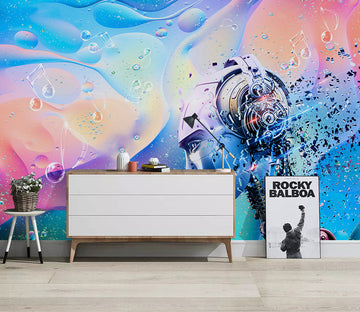 3D Robot Headset WG399 Wall Murals