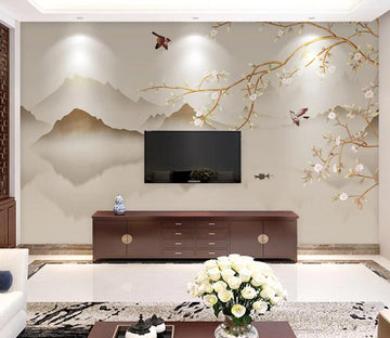3D Foggy Bird WC1756 Wall Murals