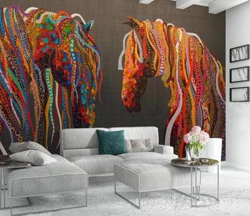 3D Streaky Horse WC1323 Wall Murals