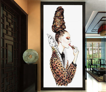 3D Woman Lipstick WG089 Wall Murals