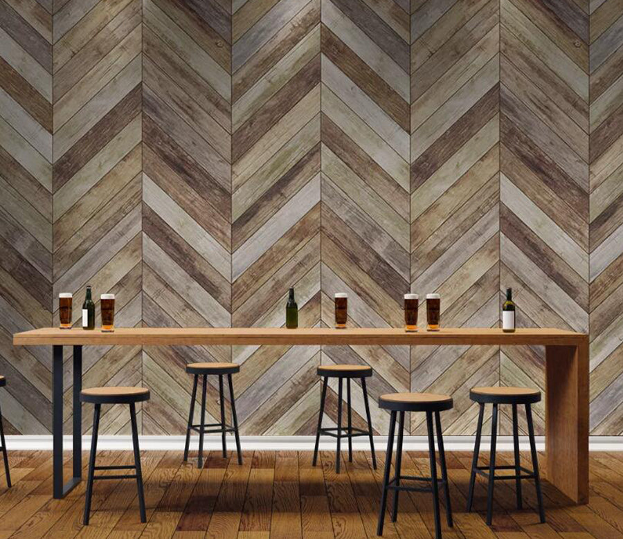 3D Wooden Brick WC2618 Wall Murals