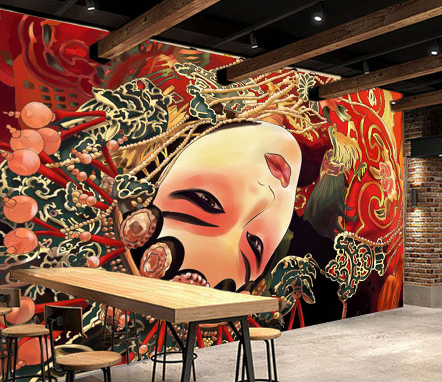 3D Peking Opera WG327 Wall Murals