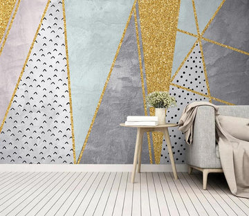 3D Golden Triangle WC2552 Wall Murals