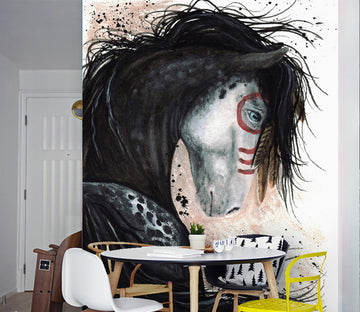 3D Feather Horse WG098 Wall Murals