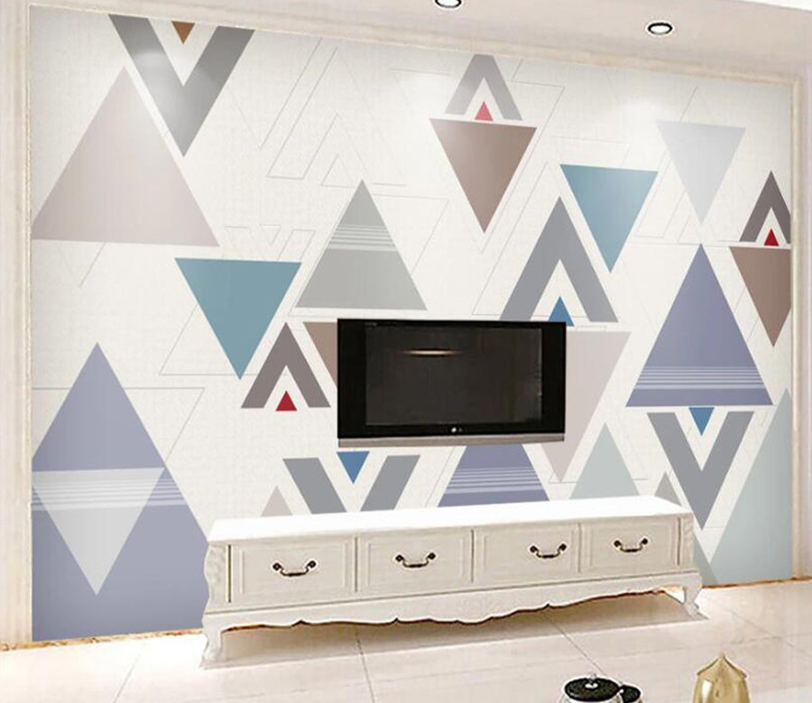 3D Inverted Triangle WC1658 Wall Murals