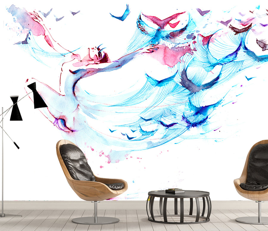 3D Butterfly Dance WG319 Wall Murals