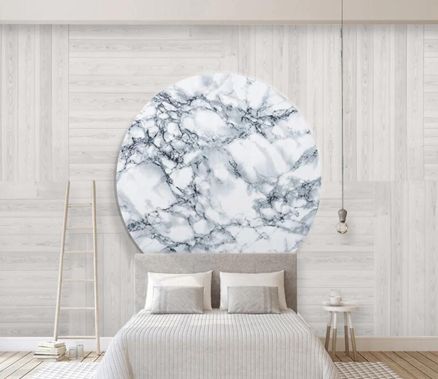 3D Round Marble WC2188 Wall Murals